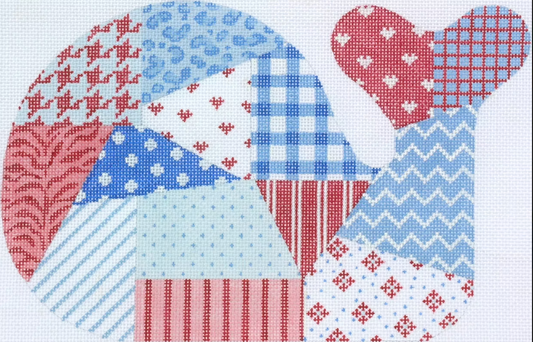 SST-247 Medium Whale - Madras Patchwork - Left