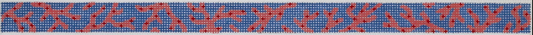 SGS-03 Coral on Navy Sunglass Strap