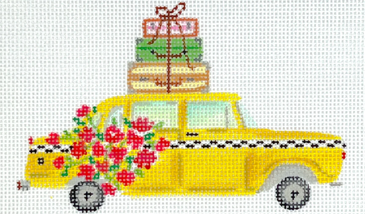 LB-OM-01 NYC Cab with Suitcases