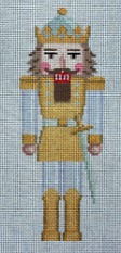 4317 Silver and Gold King Nutcracker