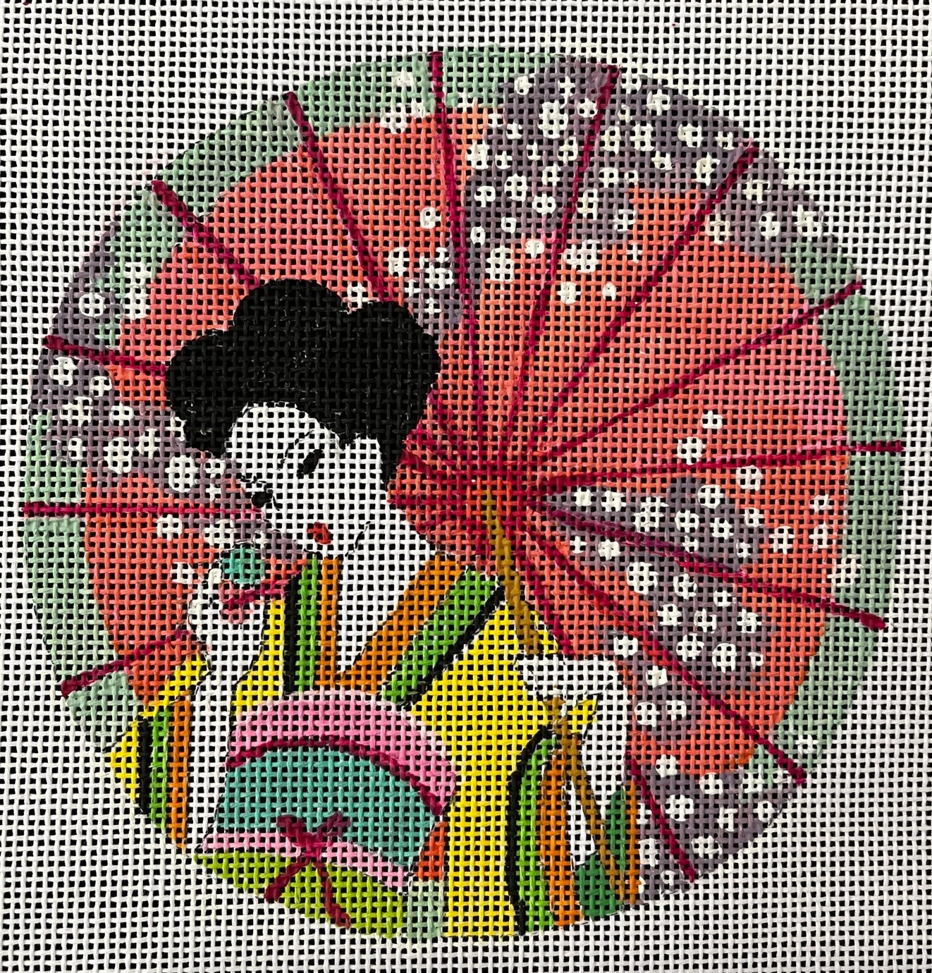 IN805 Geisha with Umbrella