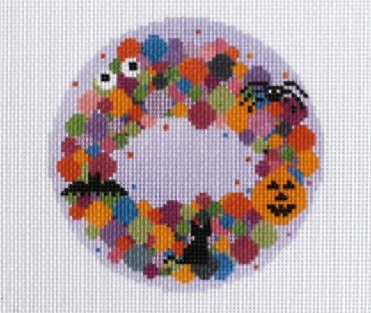 ND-08 Colorful Spooky Wreath