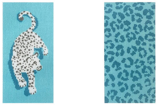 NTGkb184 Leopard Eyeglass Case- Blue