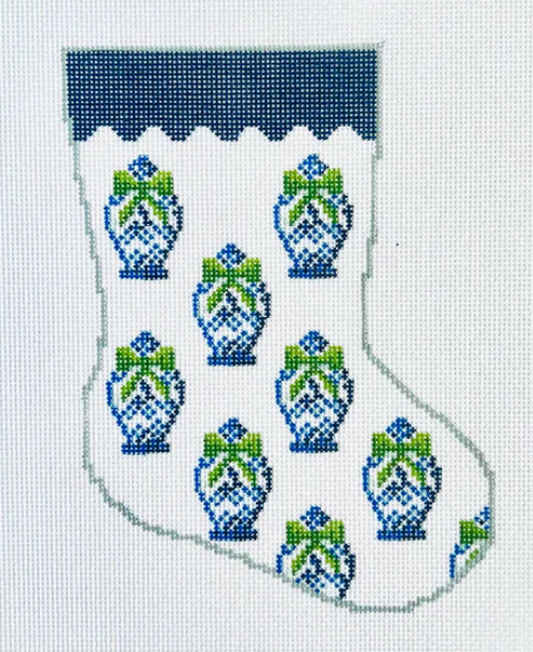 BS65 Ginger Jar Pattern Mini Stocking