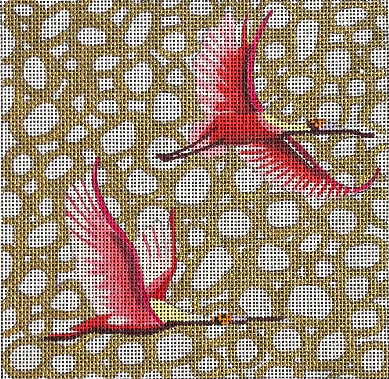 IN661 Spoonbills on Gold