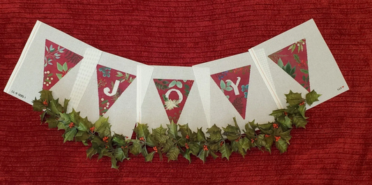 LL-BUN-1225 Botanical Joy Garland - Red