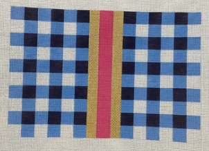 KCD4137B Gingham Clutch - Blue