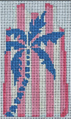 TS272 Palm Tree Stencil Mini Shift Dress - Pink