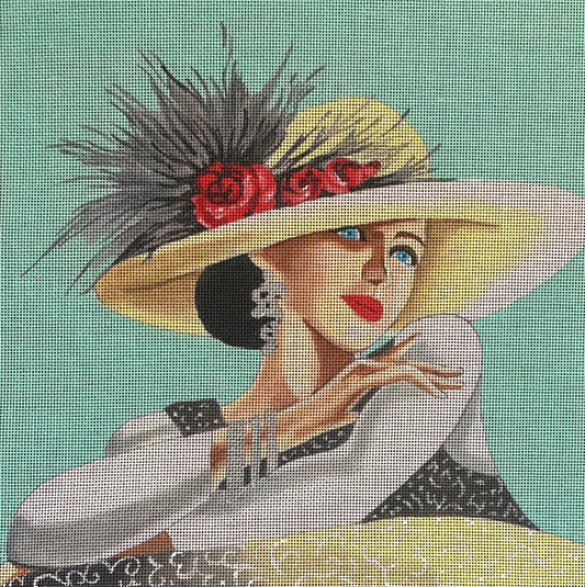 PE117 Elegant Lady with Hat