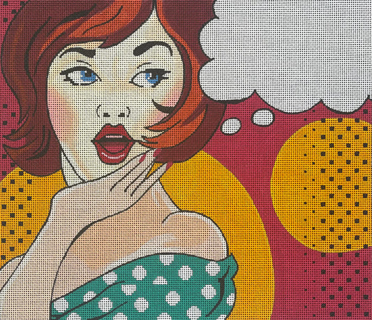 PE177 Lady with Speech Bubble