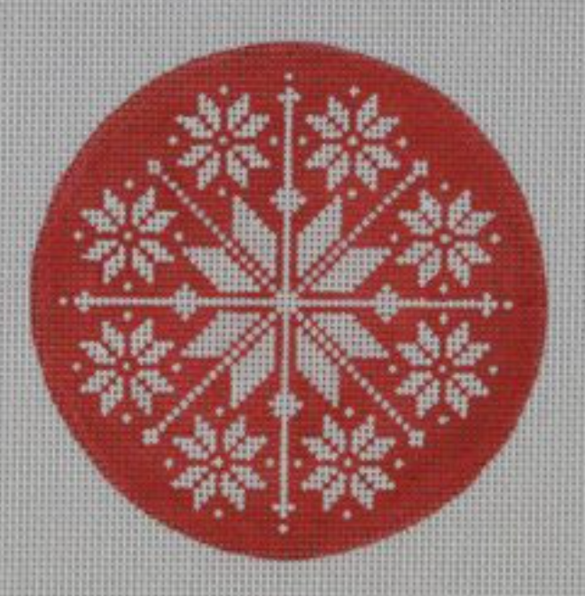 NOR02 Nordic Snowflake - Red