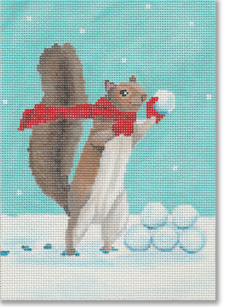 SC-PL25 Squirrel Snowball Fight