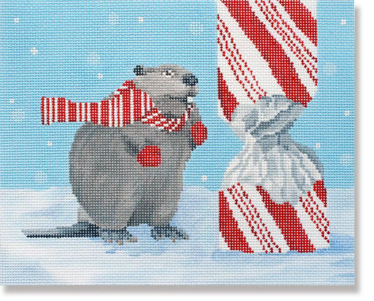 SC-PL63 Beaver with Candy Cane
