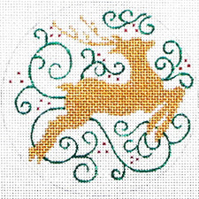 4332 Reindeer on White