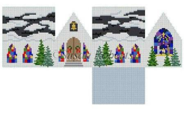 5503-18 Church 3D Mini House