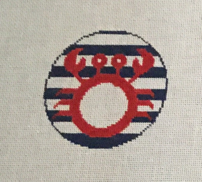 RD101 Crab Monogram Round