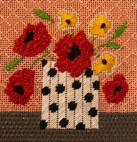 AL-C01 Coral Mod Flowers Coaster