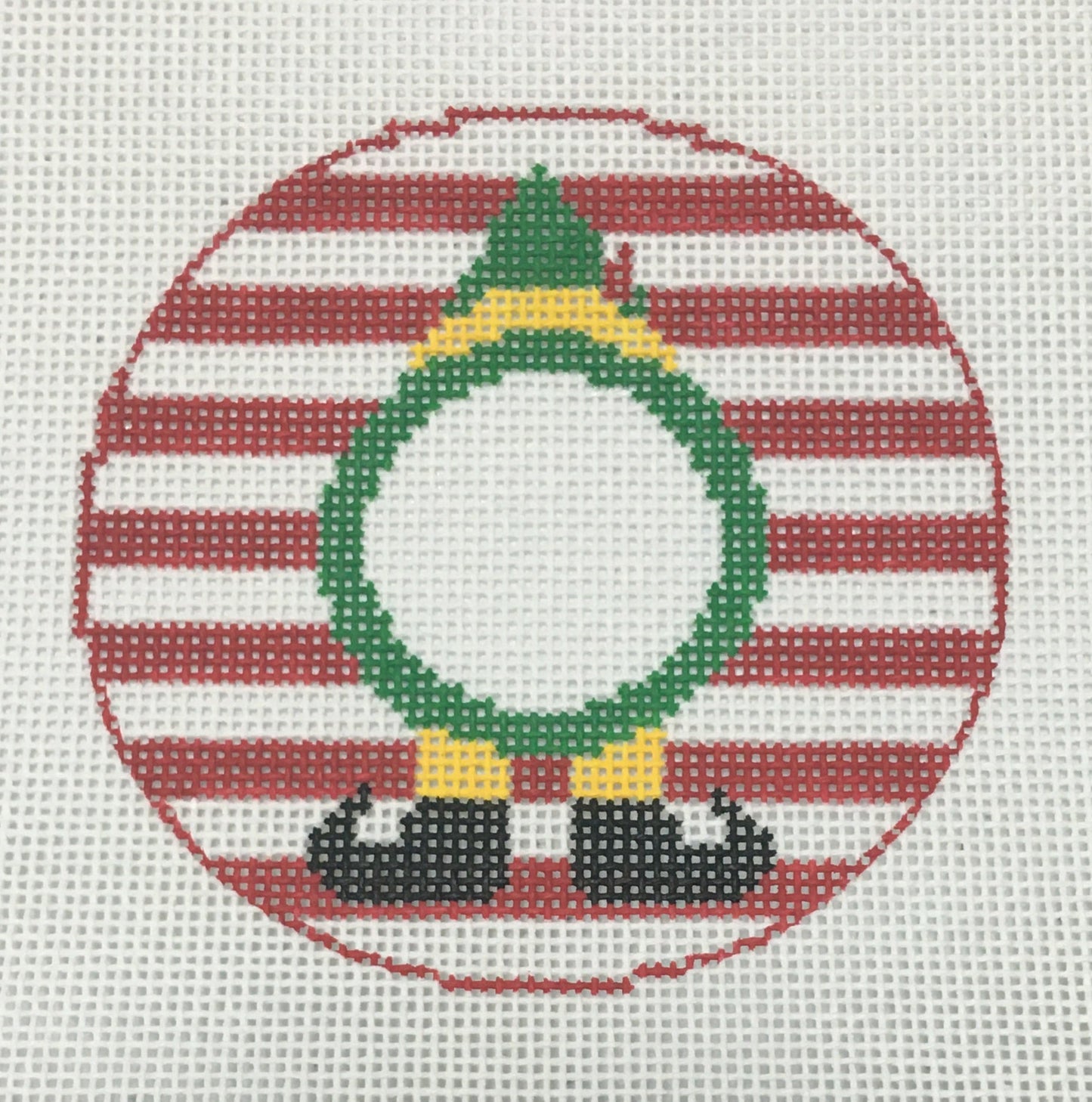 RD137 Boy Elf Monogram Round