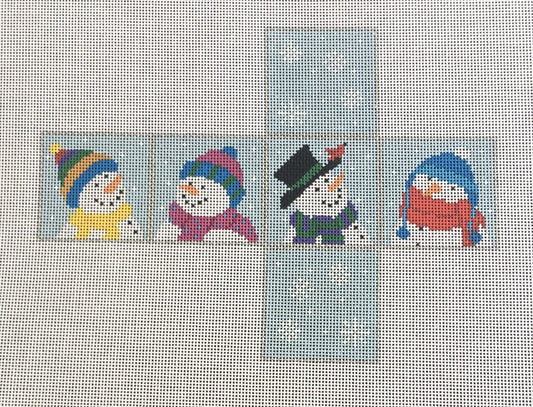 5354 Snowmen 3D Cube Ornament