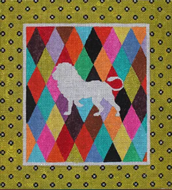 AN184 Lion on Harlequin