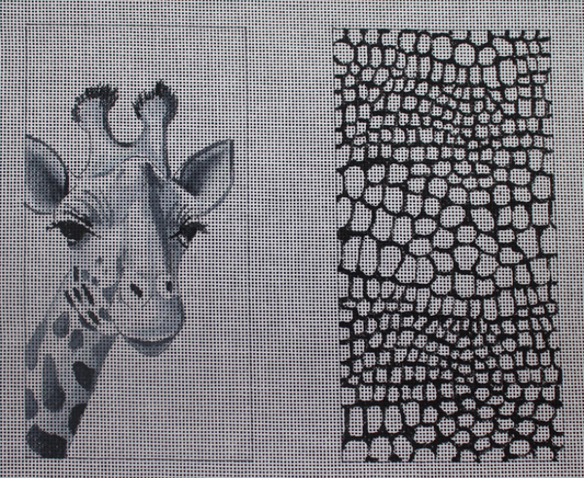 EY230 Black and White Giraffe Eyeglass Case