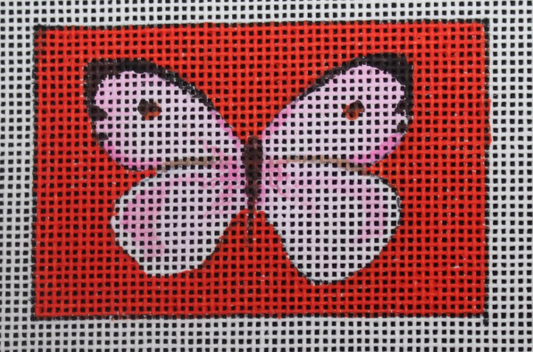 LT001 Pink Butterfly Luggage Tag