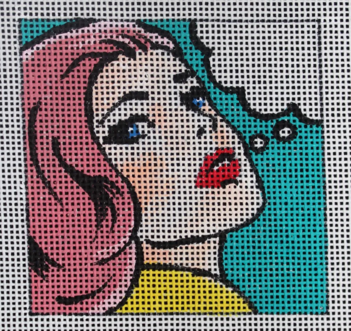 IN214 Pop Art Girl with Text Bubble