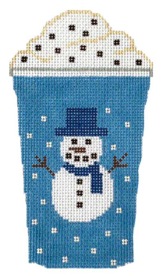 RD332 Blue Snowman Coffee Cup