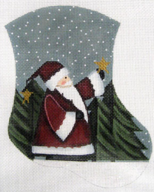 LK-35 Santa and Star Mini Stocking