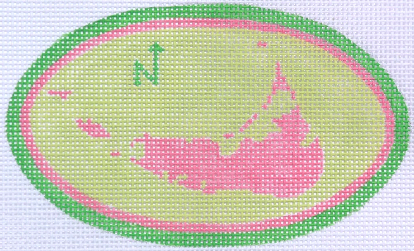 OM-93 Nantucket Map Oval