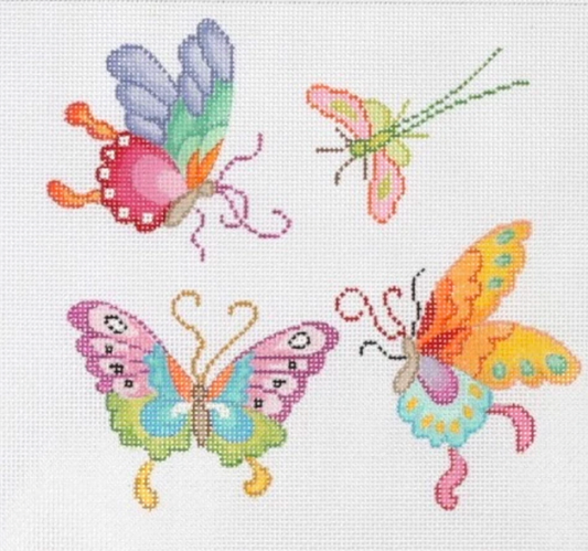 PL-327 Chinese Butterflies and Dragonfly