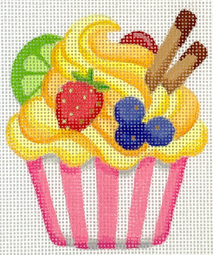 OM-294 Mini Sweet Treat - Lemon Cupcake with Fruits