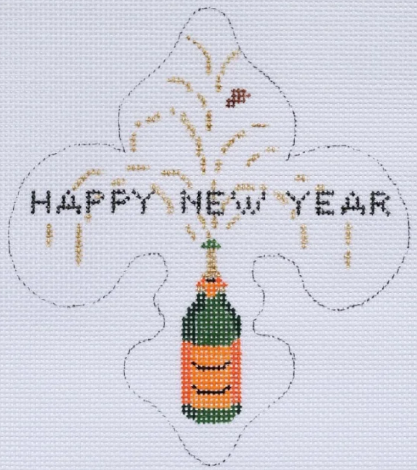 HM-01 Happy New Year Champagne Fleur-de-Lys