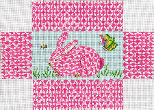 BR-33 Fishnet Pink Bunny Brick Cover