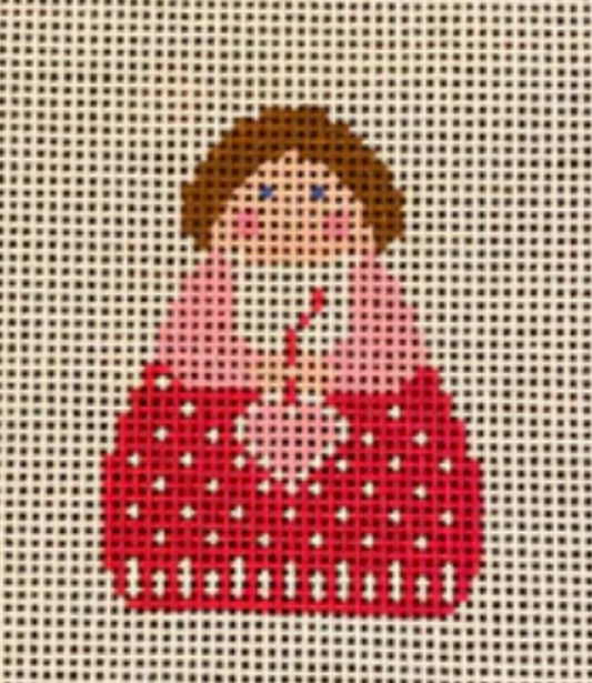 SI165-37 Red Angel with Pink Heart