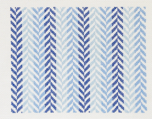IKS1064 Herringbone Clutch - Blue