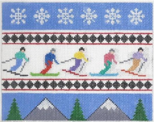 P101 Skiers And Snowboarders