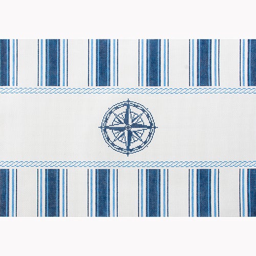 KB1643 Navy Compass Nautical Pillow