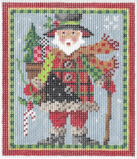 KCN1128 Patchwork Santa - 13 Mesh