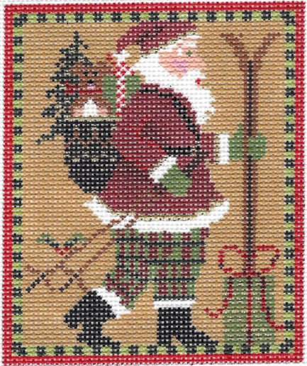 KCN116 Skiing Santa - 18 Mesh