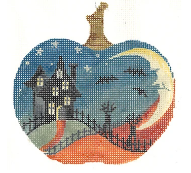 KCN1570 House on Hill Silhouette Pumpkin