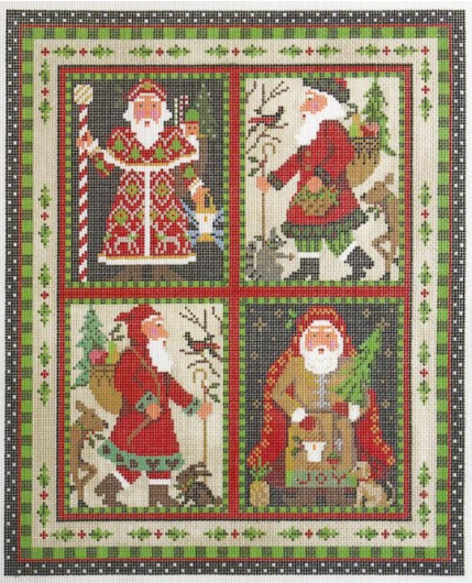 KCN171 Woodland Santa Pillow - 18 Mesh