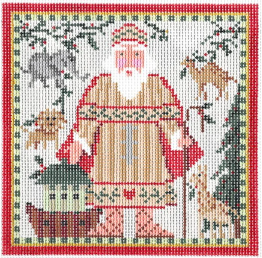 KCN182 Santa Noah and the Ark Square - 18 Mesh