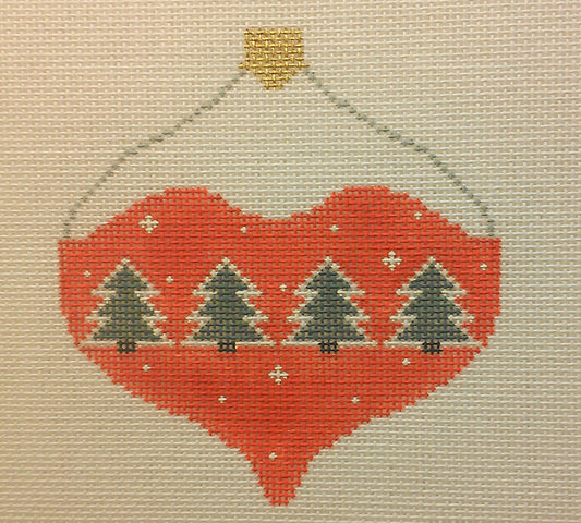 CO232 Trees on Red Bauble