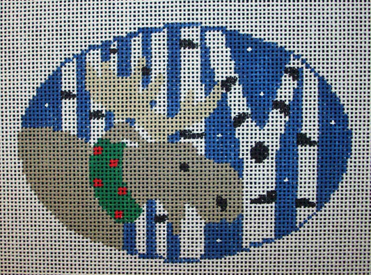 MO119 Moose in Birch Trees