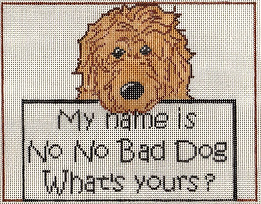 TS155 No No Bad Dog Saying